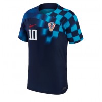 Koszulka piłkarska Chorwacja Luka Modric #10 Strój wyjazdowy MŚ 2022 tanio Krótki Rękaw